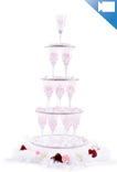 Luxury Champagne tower Pink